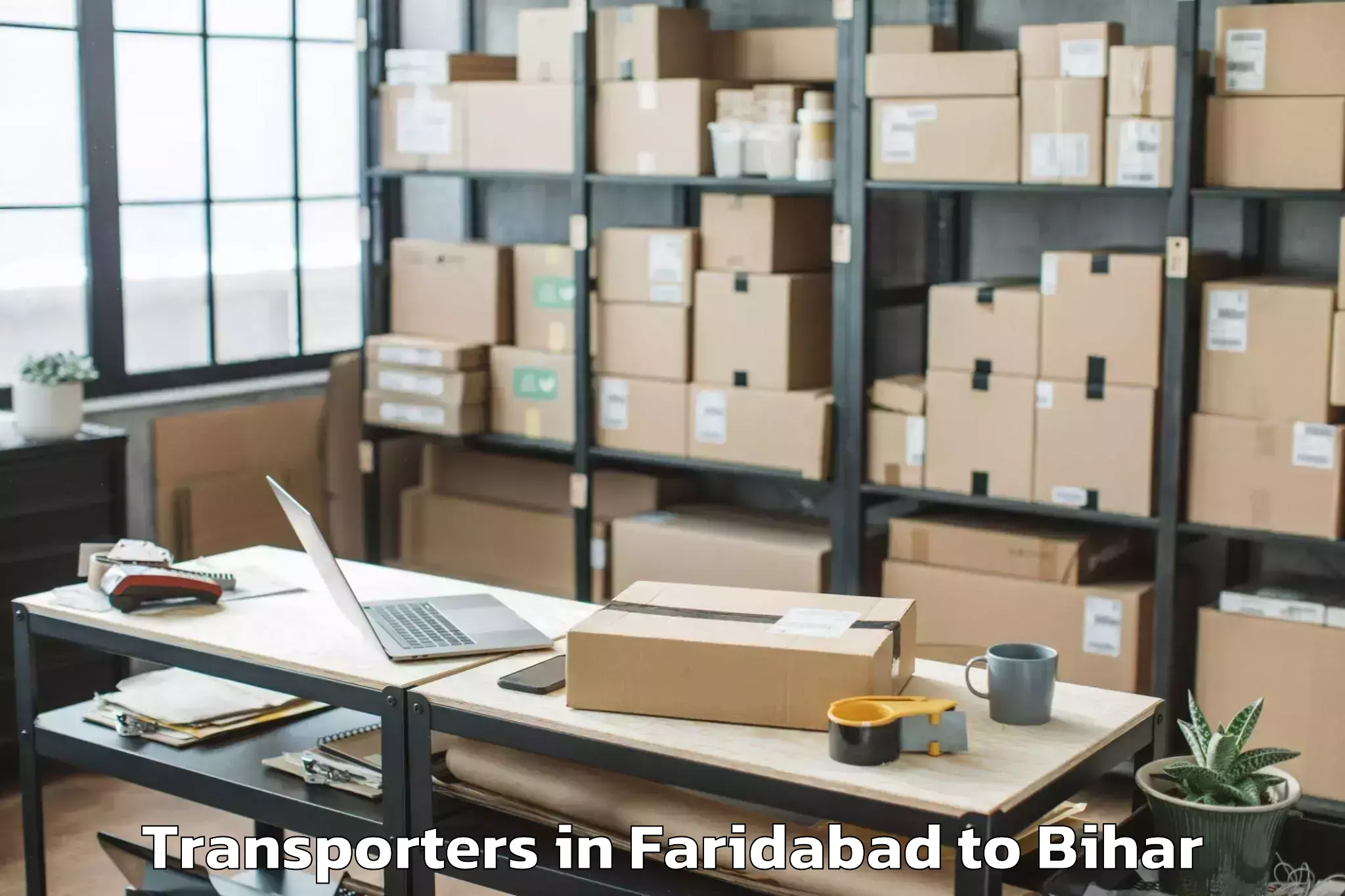 Book Faridabad to Simaria Transporters Online